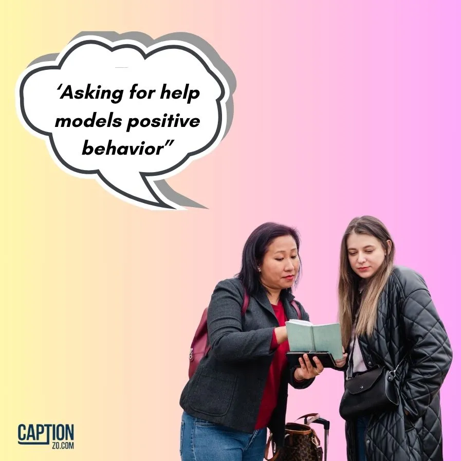 Asking For Help Models Positive Behavior