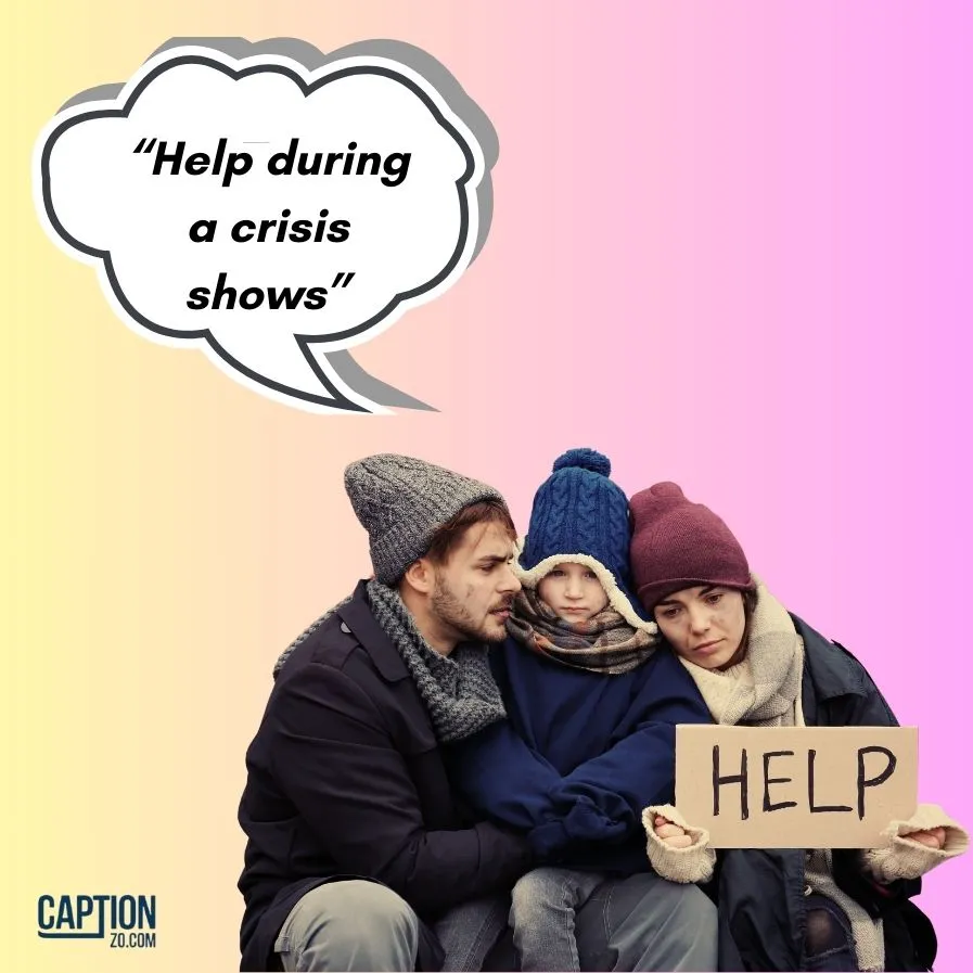 Help During A Crisis Shows