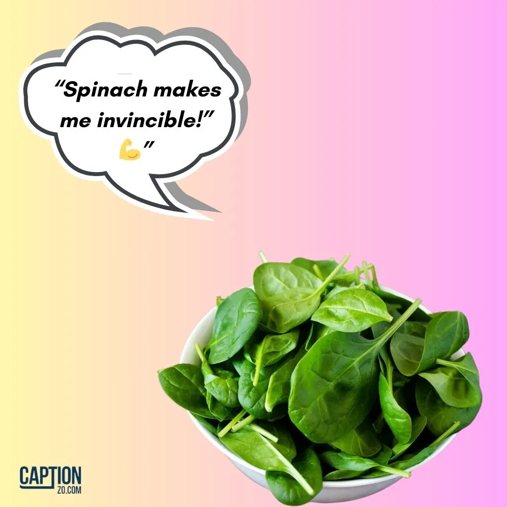 Spinach Makes Me Invincible 💪