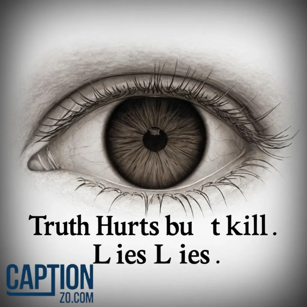 Truth hurts, but lies kill