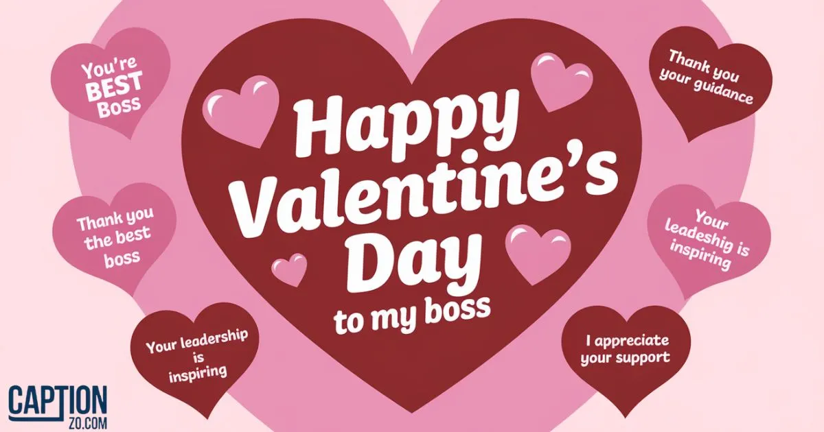 Valentine Messages To Appreciate Your Boss