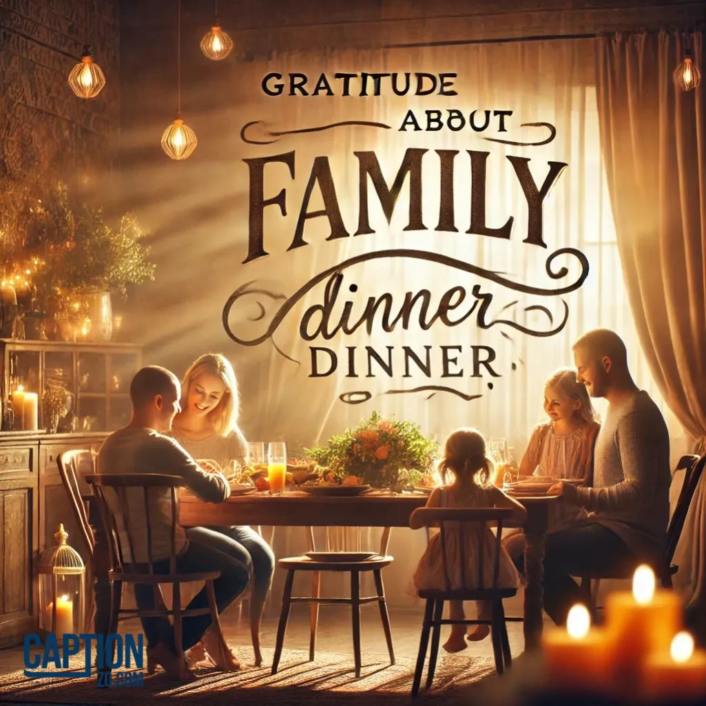 Gratitude About Family Dinner